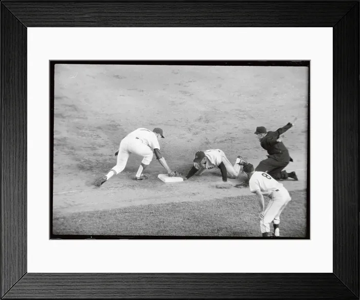 Framed Print : Mets and Giant Teammates in Action Plays Framed Print : Mets and Giant Teammates in Action Plays