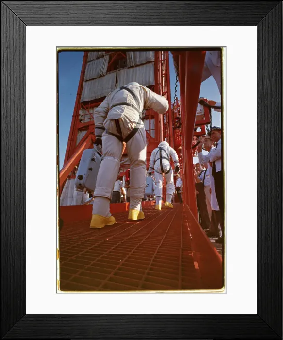 Framed Print : Astronauts Walking to Rocket Framed Print : Astronauts Walking to Rocket