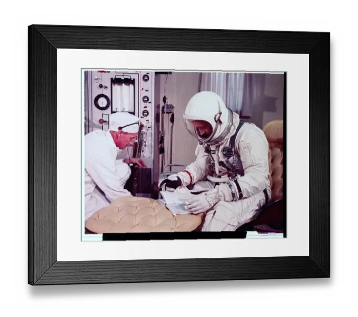Framed Print : James McDivitt Reading Documents Framed Print : James McDivitt Reading Documents
