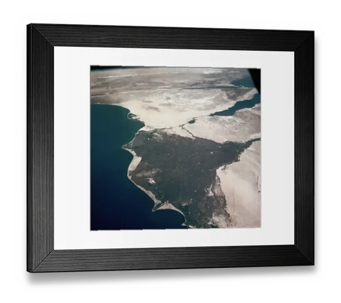 Framed Print : View of Nile Delta from Space Framed Print : View of Nile Delta from Space
