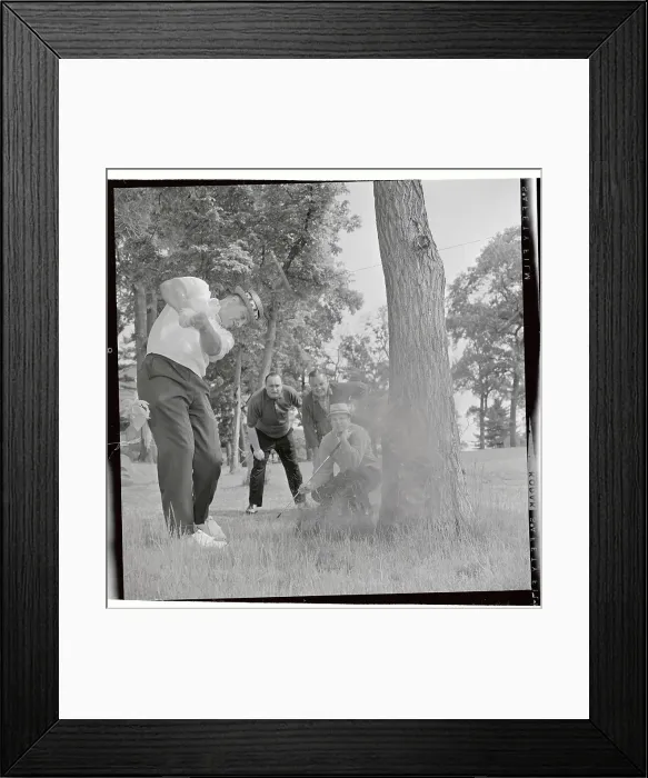 Framed Print : Roger Maris Playing Golf Framed Print : Roger Maris Playing Golf