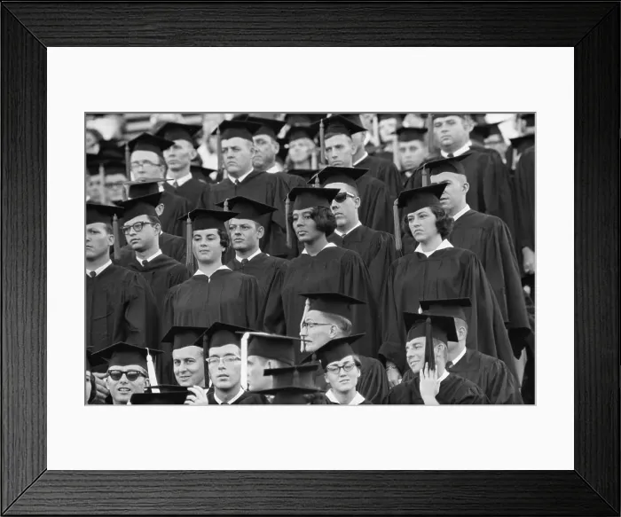 Framed Print : Vivian Malone Graduates Univ Of Alabama Framed Print : Vivian Malone Graduates Univ Of Alabama