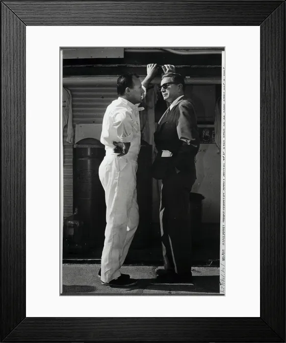 Framed Print : A.J. Foyt Talking to Tony Hulman Framed Print : A.J. Foyt Talking to Tony Hulman