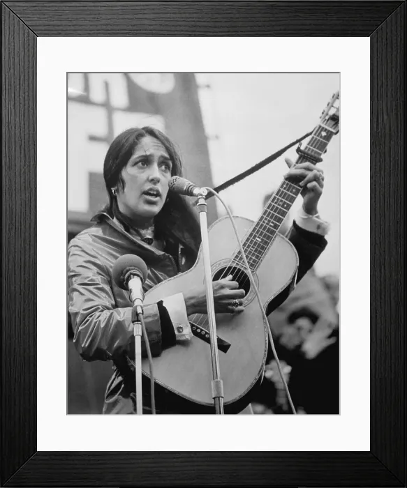 Framed Print : Joan Baez Performing Framed Print : Joan Baez Performing