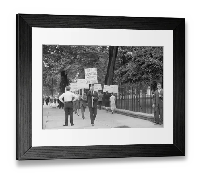 Framed Print : Demonstrators Protesting Treatment of Gay People in the Military Framed Print : Demonstrators Protesting Treatment of Gay People in the Military
