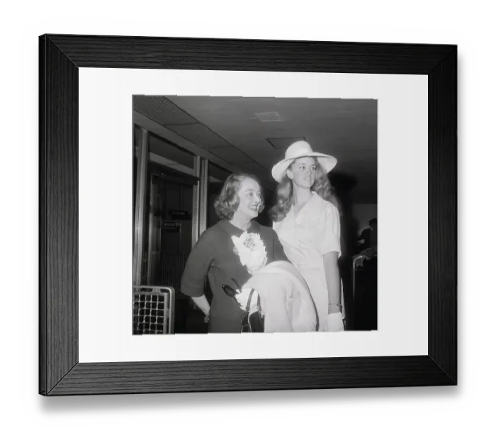 Framed Print : Bette Davis with Daughter Barbara Davis Hyman Framed Print : Bette Davis with Daughter Barbara Davis Hyman