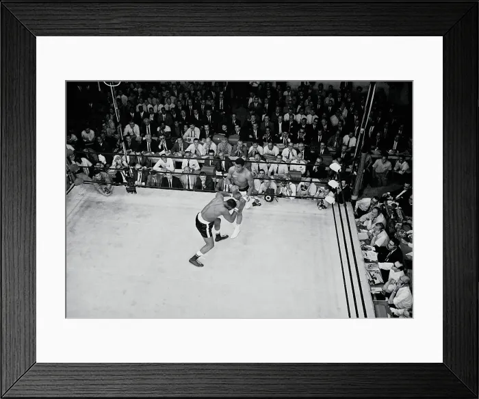 Framed Print : Cassius Clay and Sonny Liston in Ring Framed Print : Cassius Clay and Sonny Liston in Ring