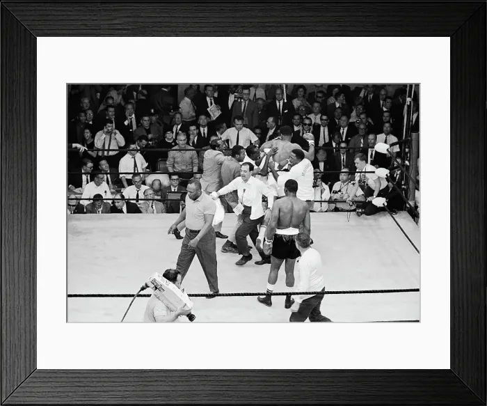 Framed Print : Portrait of Cassius Clay and Sonny Liston Framed Print : Portrait of Cassius Clay and Sonny Liston