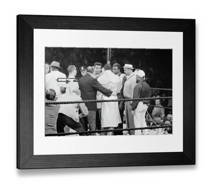 Framed Print : Portrait of Cassius Clay and Sonny Liston