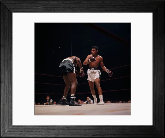 Framed Print : Cassius Clay and Sonny Liston During Bout Framed Print : Cassius Clay and Sonny Liston During Bout