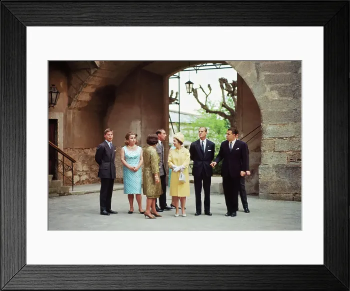 Framed Print : Queen Elizabeth with Prince Philip and Others Framed Print : Queen Elizabeth with Prince Philip and Others