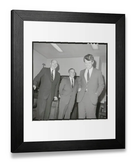 Framed Print : Robert Kennedy Laughing With Colleagues Framed Print : Robert Kennedy Laughing With Colleagues