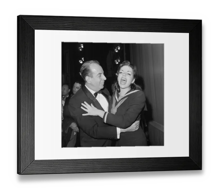 Framed Print : Liza Minnelli Laughing with Her Father Framed Print : Liza Minnelli Laughing with Her Father