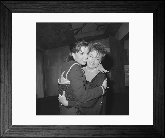 Framed Print : Liza Minnelli Embracing Judy Garland Framed Print : Liza Minnelli Embracing Judy Garland