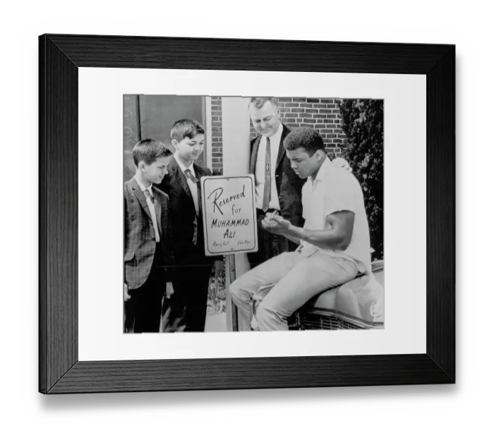 Framed Print : Muhammad Ali With Fans Framed Print : Muhammad Ali With Fans