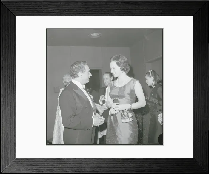 Framed Print : Victor Borge and Danish Princess Framed Print : Victor Borge and Danish Princess