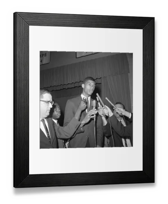 Framed Print : Lew Alcindor Answering Questions Framed Print : Lew Alcindor Answering Questions