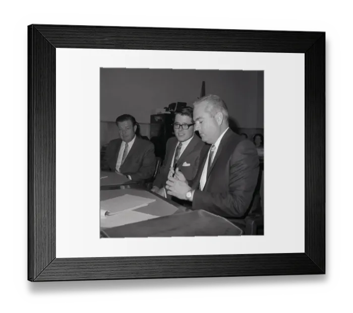 Framed Print : Timothy Nicholson with His Attorney Framed Print : Timothy Nicholson with His Attorney