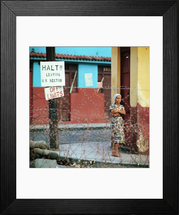 Framed Print : Dominican Citizens Outside International Zone Framed Print : Dominican Citizens Outside International Zone