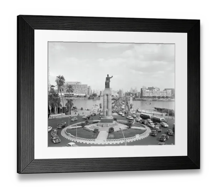 Framed Print : Cairo:Traffic Along the El Tahrir Bridge Framed Print : Cairo:Traffic Along the El Tahrir Bridge