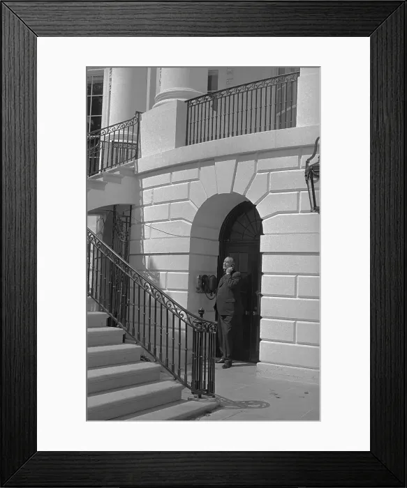 Framed Print : LBJ Making Phone Call Framed Print : LBJ Making Phone Call