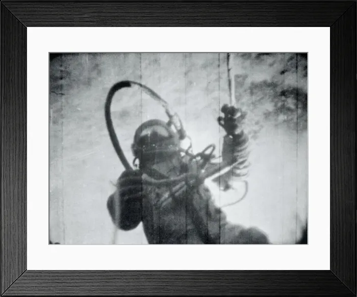 Framed Print : Soviet Astronaut Alexei Leonov in Space Framed Print : Soviet Astronaut Alexei Leonov in Space