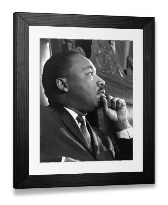 Framed Print : Martin Luther King Jr. Before a Speech Framed Print : Martin Luther King Jr. Before a Speech