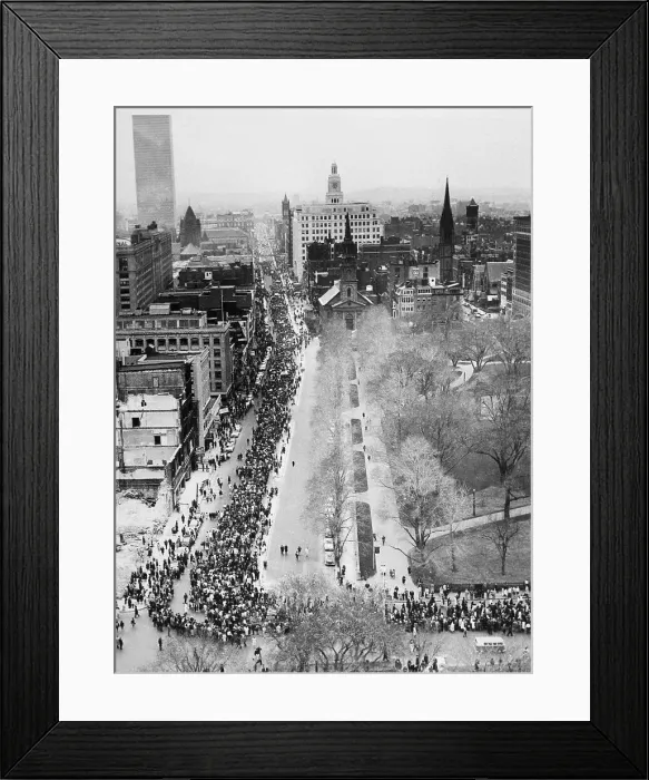 Framed Print : Aerial View Of Freedom March Framed Print : Aerial View Of Freedom March
