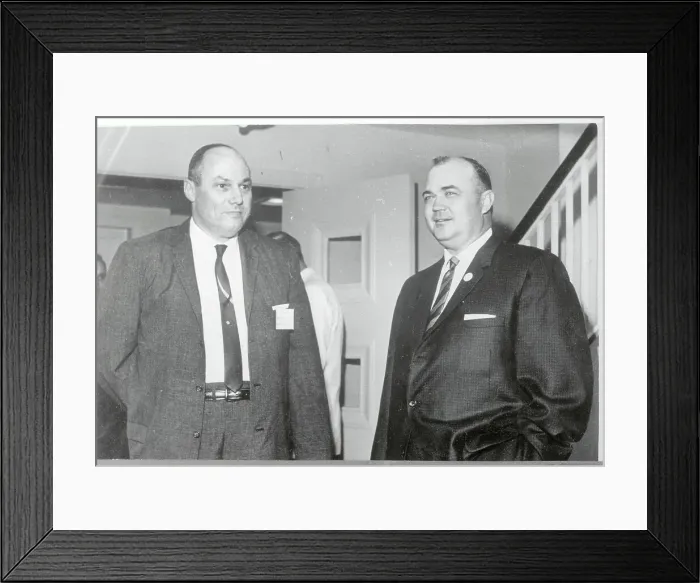 Framed Print : Sheriffs Jim Clark and Lawrence Rainey