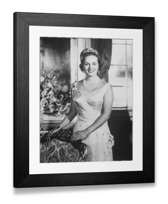 Framed Print : Denmark's Princess Benedikte in 1965