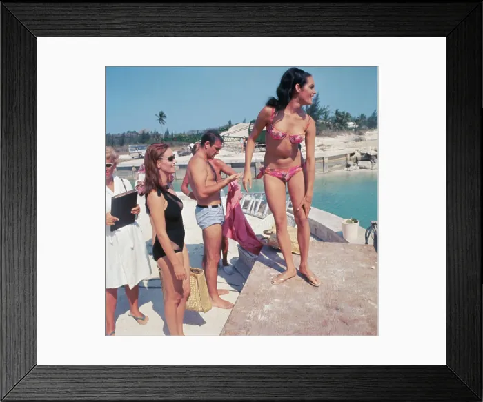 Framed Print : Sean Connery and Costars Filming Thunderball Framed Print : Sean Connery and Costars Filming Thunderball