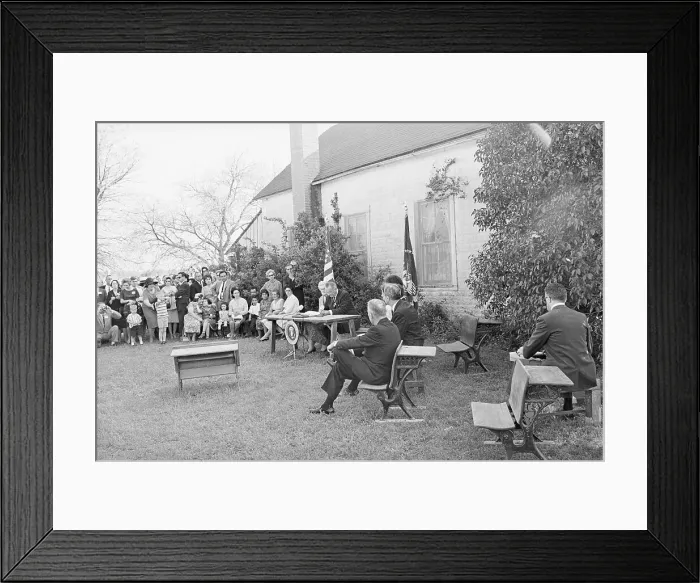 Framed Print : President Johnson Signing Bill Framed Print : President Johnson Signing Bill