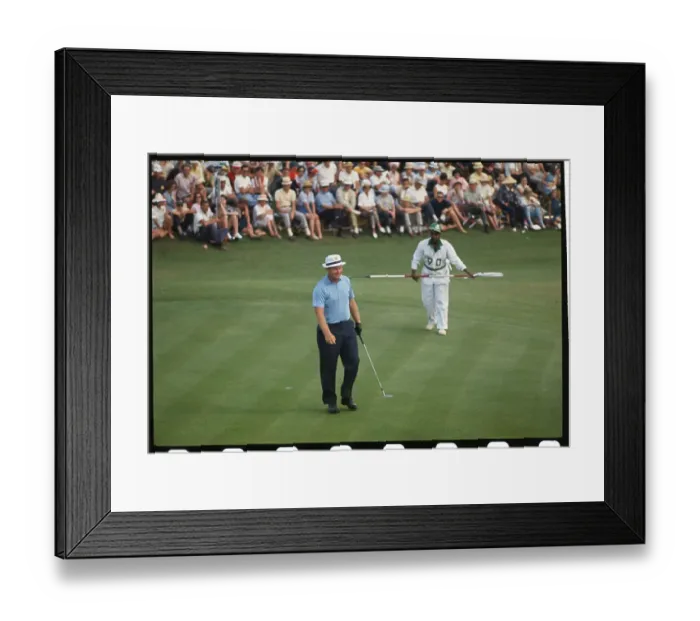 Framed Print : Jack Nicklaus After Making a Putt Framed Print : Jack Nicklaus After Making a Putt