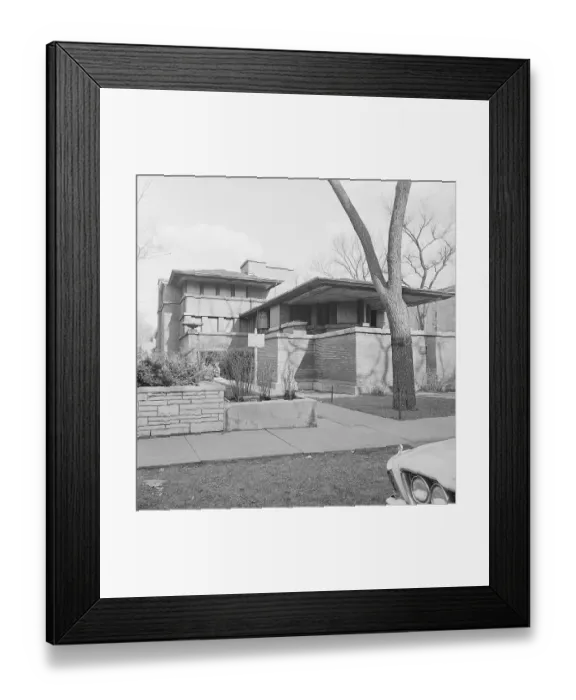 Framed Print : Exterior of a Robie House Framed Print : Exterior of a Robie House