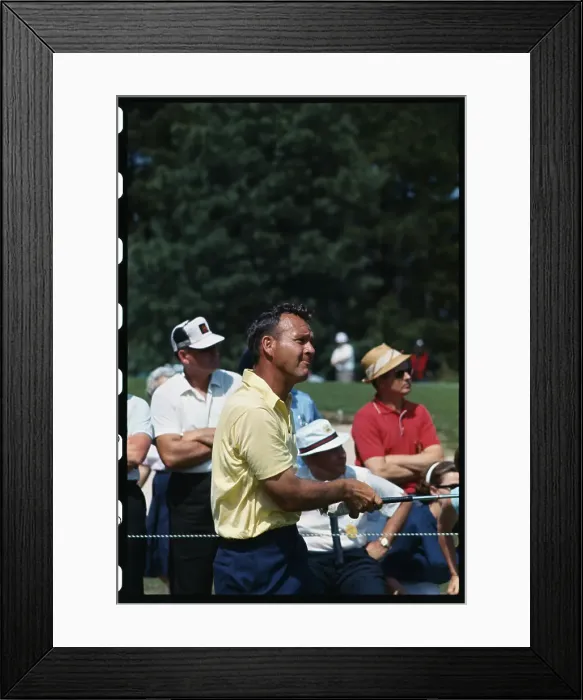 Framed Print : Arnold Palmer Watching His Shot Framed Print : Arnold Palmer Watching His Shot