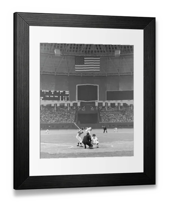 Framed Print : Back View Of Mickey Mantle Batting Framed Print : Back View Of Mickey Mantle Batting