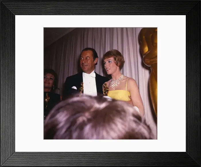 Framed Print : Rex Harrison and Julie Andrews at Oscar's Framed Print : Rex Harrison and Julie Andrews at Oscar's
