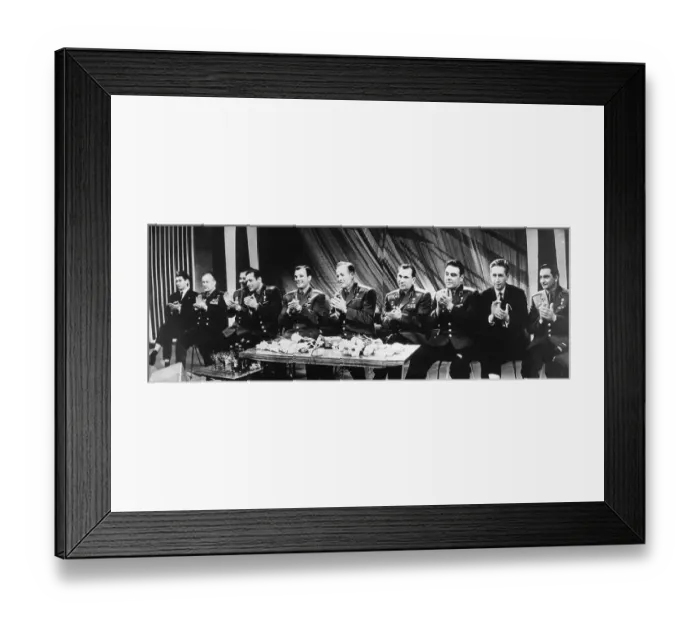 Framed Print : Cosmonauts Appearing on Television Framed Print : Cosmonauts Appearing on Television