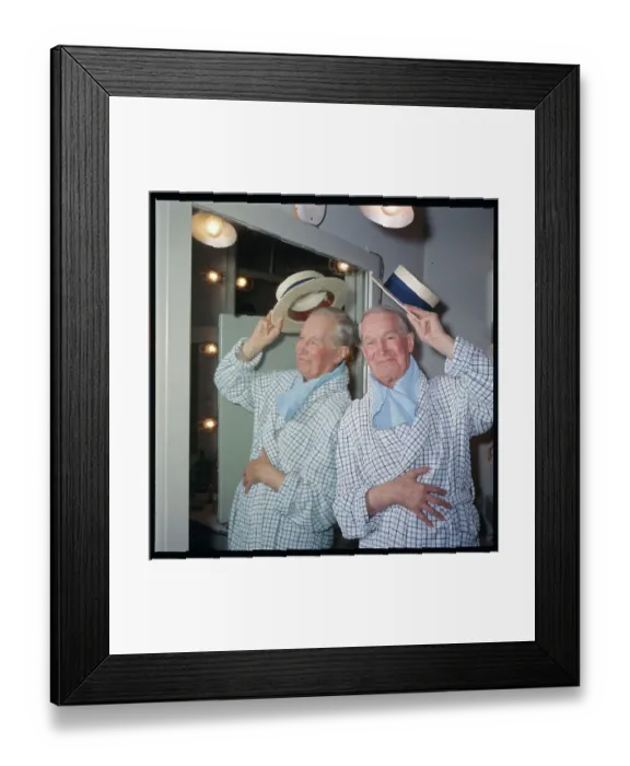 Framed Print : Portrait of Maurice Chevalier Raising His Hat Framed Print : Portrait of Maurice Chevalier Raising His Hat