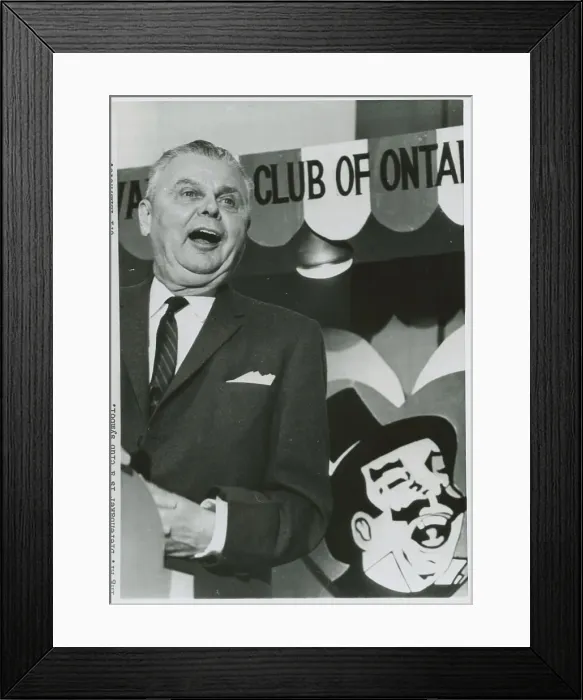 Framed Print : John Diefenbaker Entertaining Club Members Framed Print : John Diefenbaker Entertaining Club Members