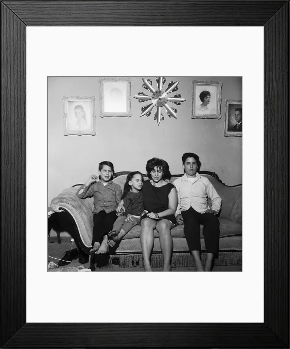 Framed Print : Viola Luizzo'S Children On Couch Framed Print : Viola Luizzo'S Children On Couch