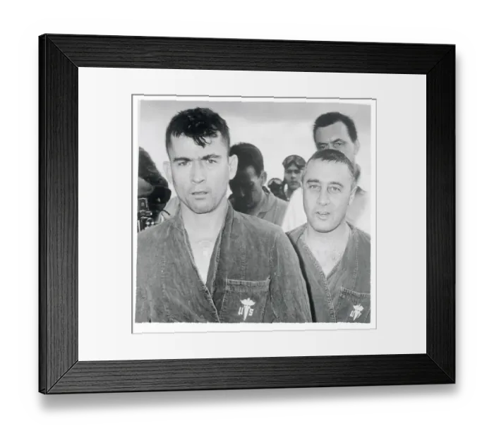 Framed Print : John Young and Virgil Gus Grissom