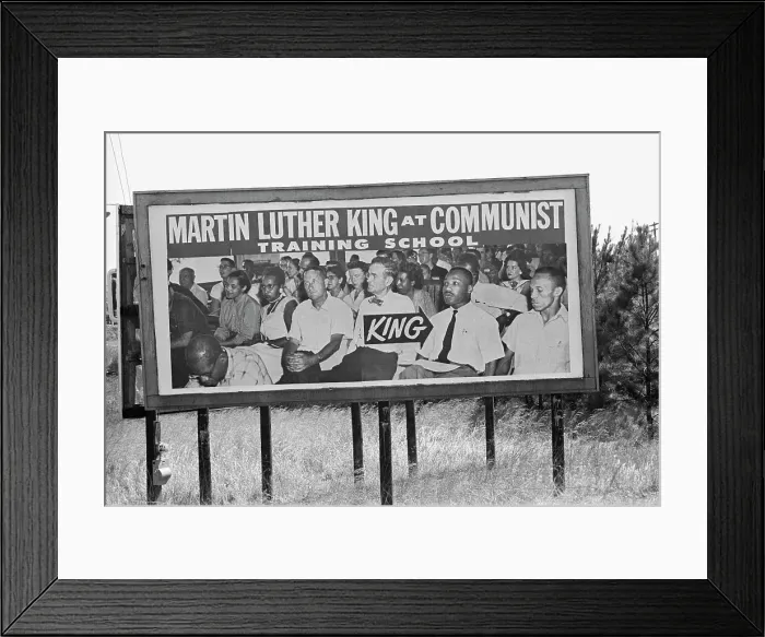 Framed Print : Billboard Targeting Dr. Martin Luther King, Jr Framed Print : Billboard Targeting Dr. Martin Luther King, Jr