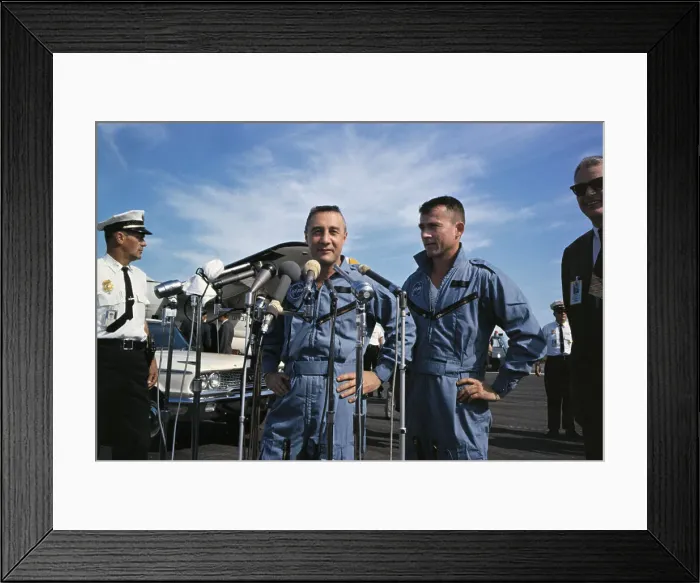 Framed Print : Virgil Grissom and John Young