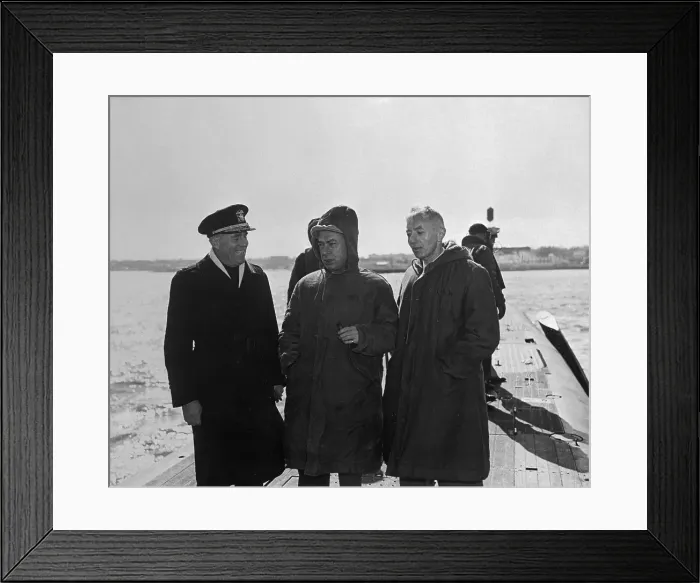 Framed Print : Hayman Rickover with Experts aboard Nautilus Framed Print : Hayman Rickover with Experts aboard Nautilus