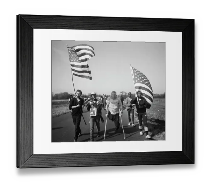 Framed Print : Freedom Marchers, Montgomery, Alabama 1965 Framed Print : Freedom Marchers, Montgomery, Alabama 1965