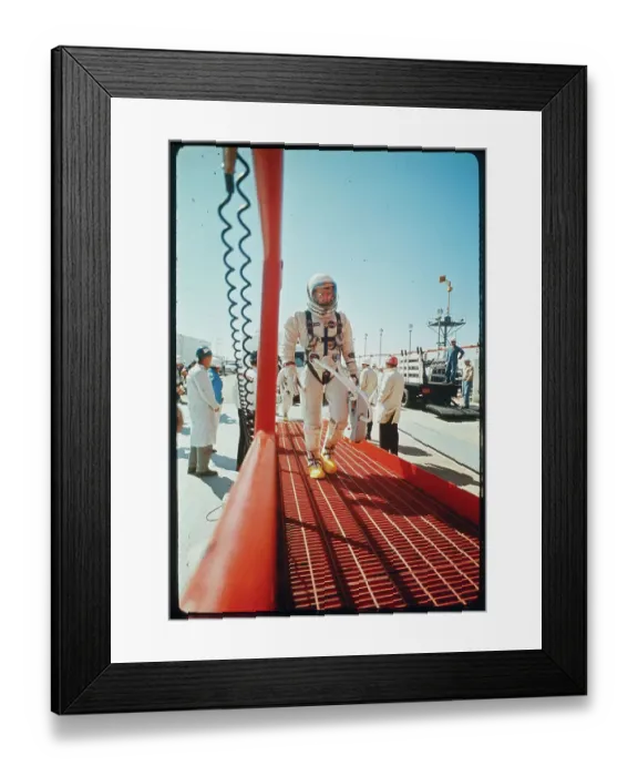 Framed Print : John Young and Virgil Grissom Walking up Ramp Framed Print : John Young and Virgil Grissom Walking up Ramp
