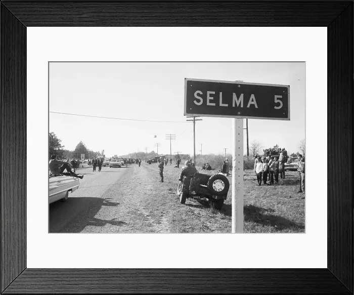 Framed Print : National Guardsmen at Civil Rights March Framed Print : National Guardsmen at Civil Rights March