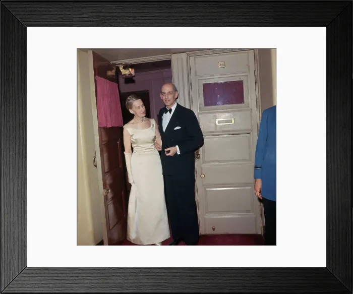 Framed Print : Portrait of Rudolph Bing with His Wife Framed Print : Portrait of Rudolph Bing with His Wife