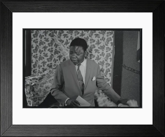 Framed Print : Moise Tshombe Leaving Voting Booth Framed Print : Moise Tshombe Leaving Voting Booth